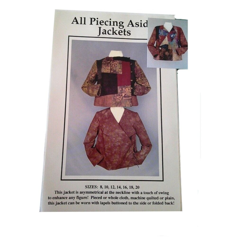 All Piecing Aside Jackets Sewing Pattern CNT Pattern Co. (Sizes 8-20)